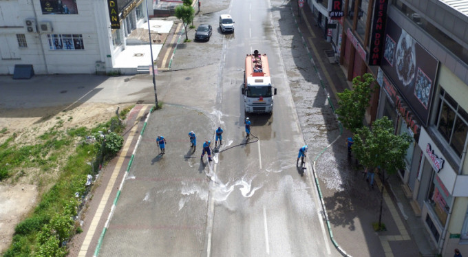 Bursa ekonomisinin kalbinde korona temizliği