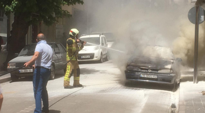 Bursa'da alev alev yandı!
