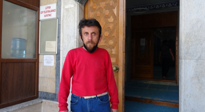 Bursa'da camide mahsur kaldı!