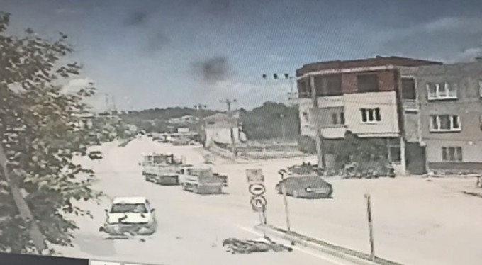 Bursa'da korkunç kaza! O anlar kamerada