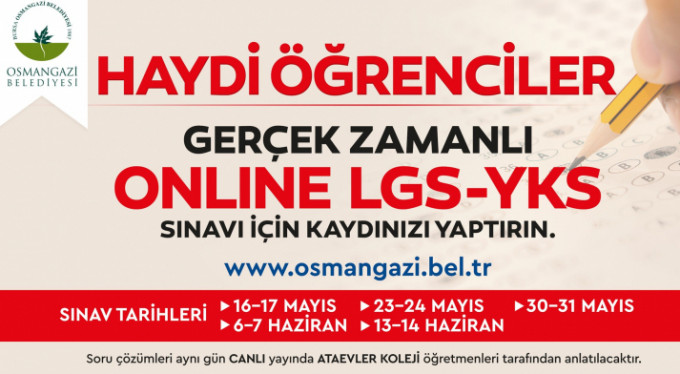 Online sınava rekor katılım