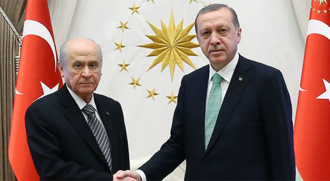 Cumhurbaşkanı Erdoğan, Bahçeli'yi kabul etti