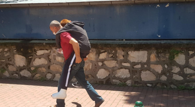 Sınavdaki en yüksek puan bu babaya