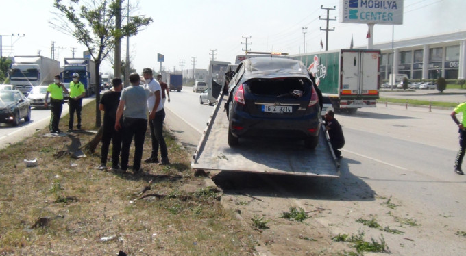 Bursa-Ankara yolunda kaza! Yaralılar var