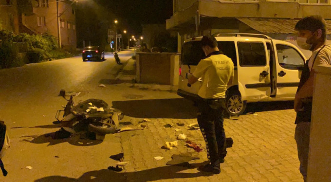 Bursa'daki korkunç kaza kamerada!