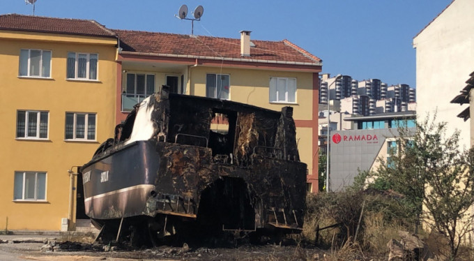 Bursa'da lüks yat bu hale geldi!