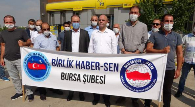 Bursa'da PTT çalışanları ayaklandı