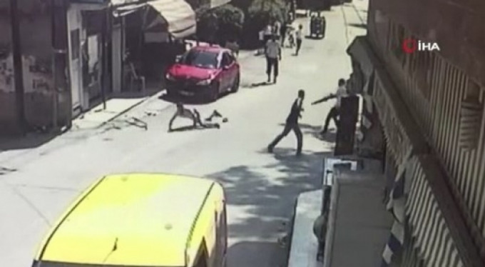 Cinayet anı kamerada