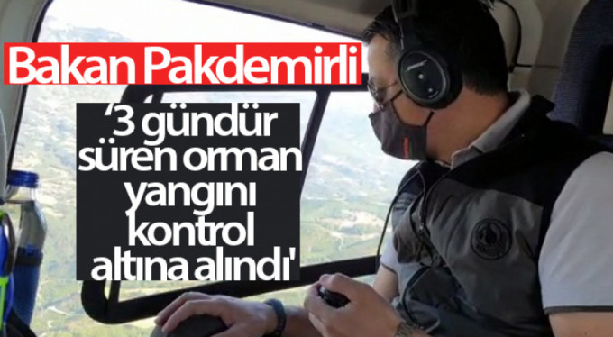 3 gün süren yangın kontrol altında