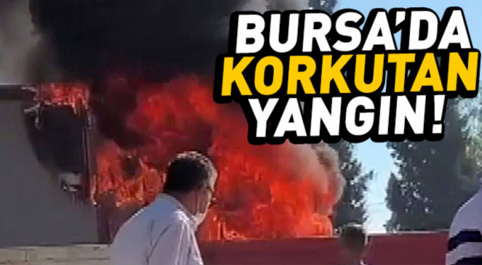 Bursa'da panik anları