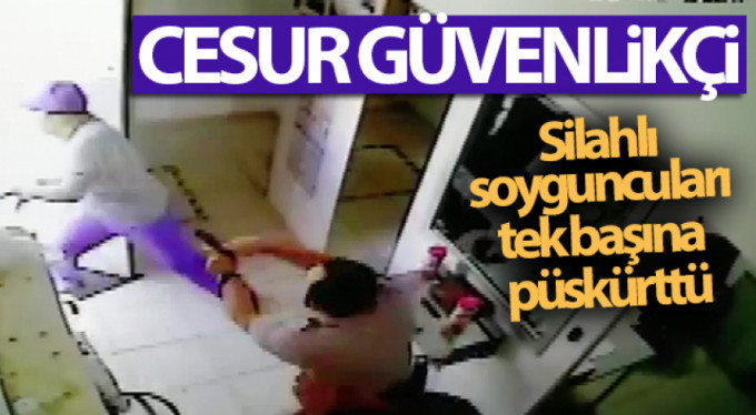 Soyguncuyu böyle kovaladı