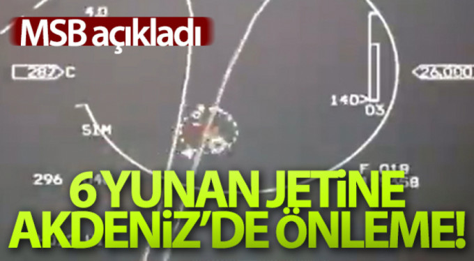 Yunan jetlerini Türk F16'ları uzaklaştırdı