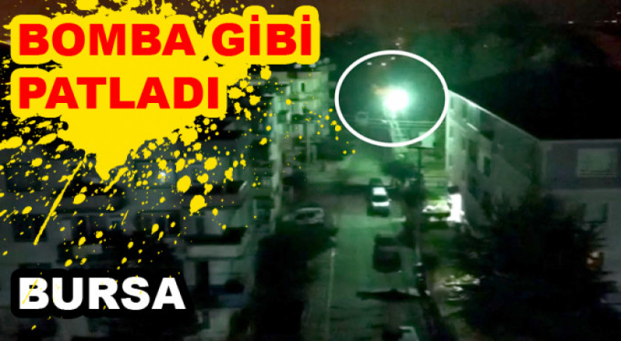 Trafo bomba gibi patladı..!