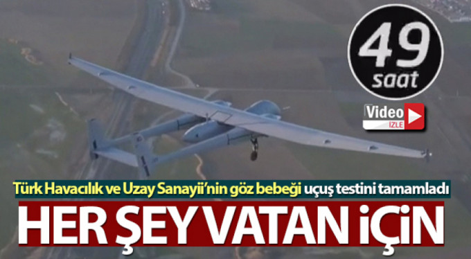Türk Havacılık ve Uzay Sanayii'nin göz bebeği Aksungur uçuş testini tamamladı