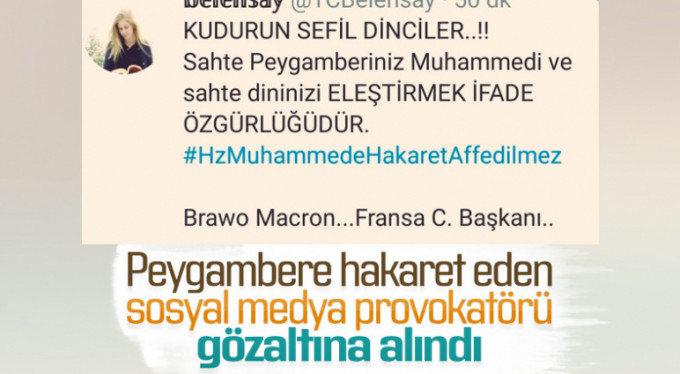 Bursa'da Peygamber Efendimiz'e hakaret eden kişi yakalandı