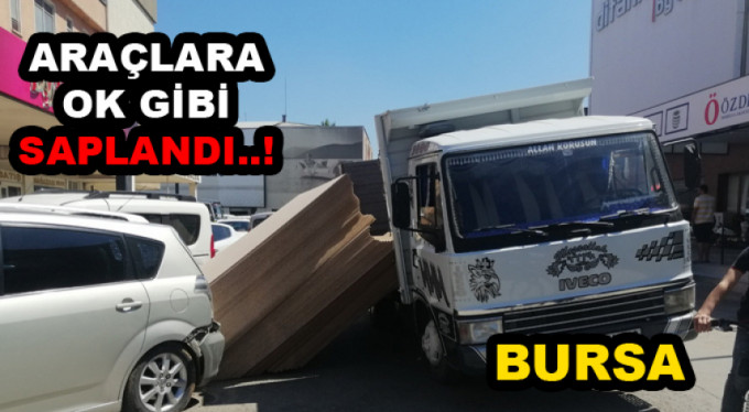 Suntalar araçlara ok gibi saplandı