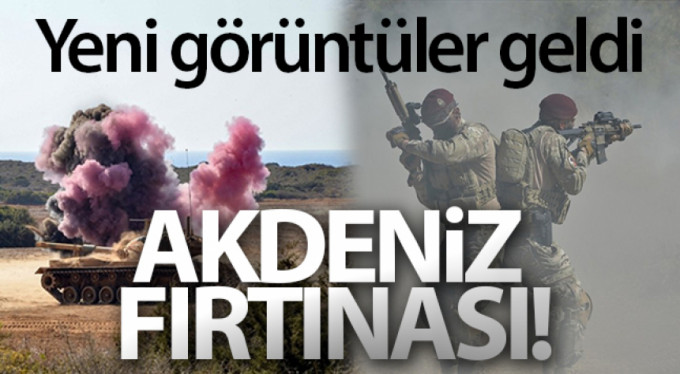 Akdeniz Fırtınası'ndan nefes kesen görüntüler