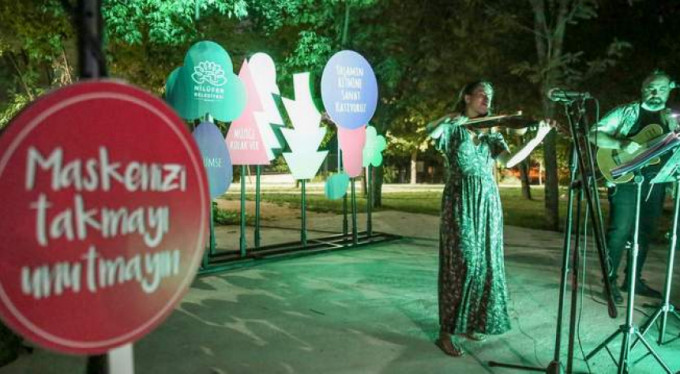 Nilüfer'de sanat sürüyor