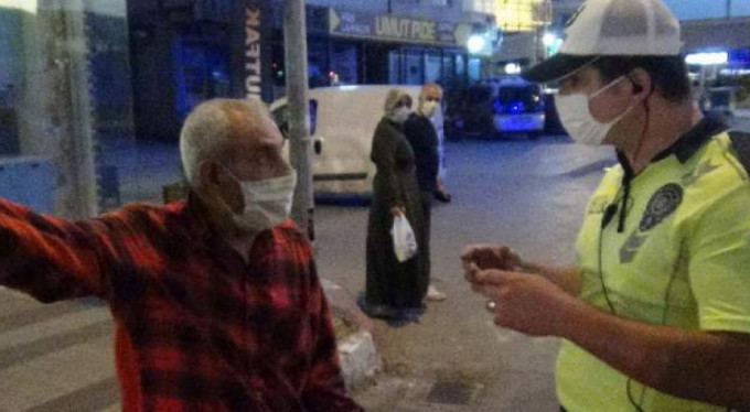 Bursa'da ilginç maske diyaloğu