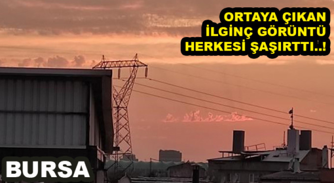 Bursa'da yağmurla ortaya çıkan ilginç görüntüler