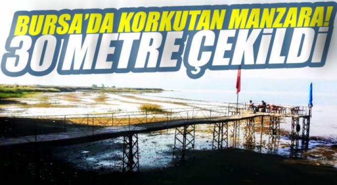 İznik Gölü'nde korkutan çekilme