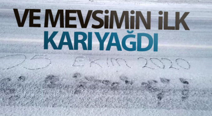 Mevsimin ilk karı düştü