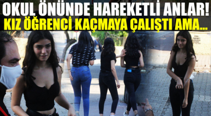 Okul polisi göz açtırmadı