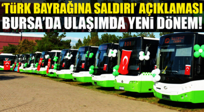 Bursa'da bayrağa saygı uygulaması