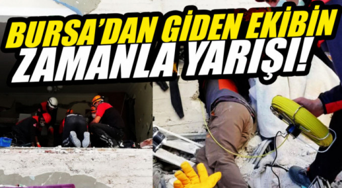 Bursa ekibinin zamanla yarışı