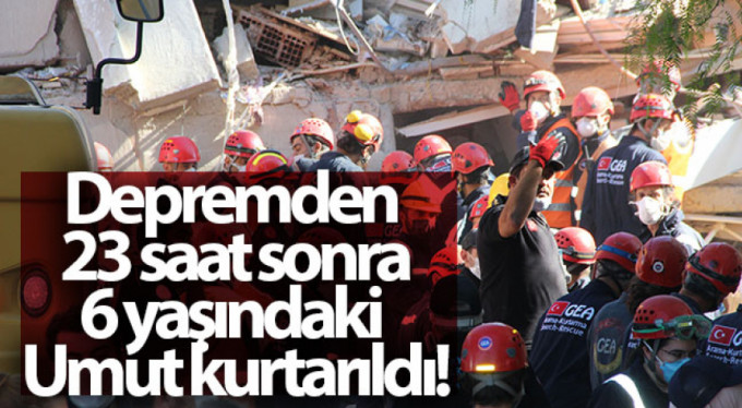 Enkaz altından güzel haber