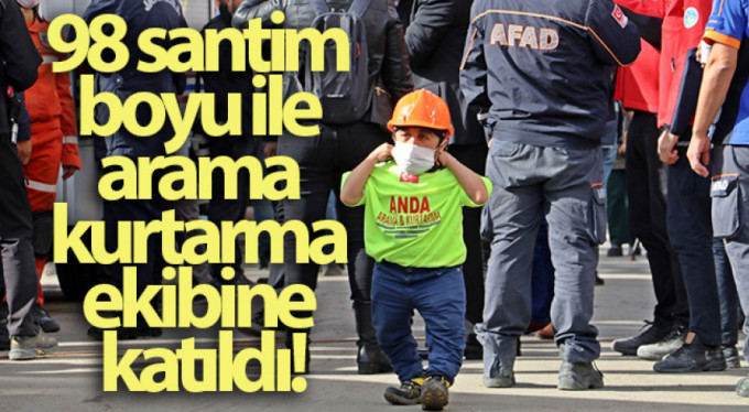 Depremin en küçük gönüllüsü