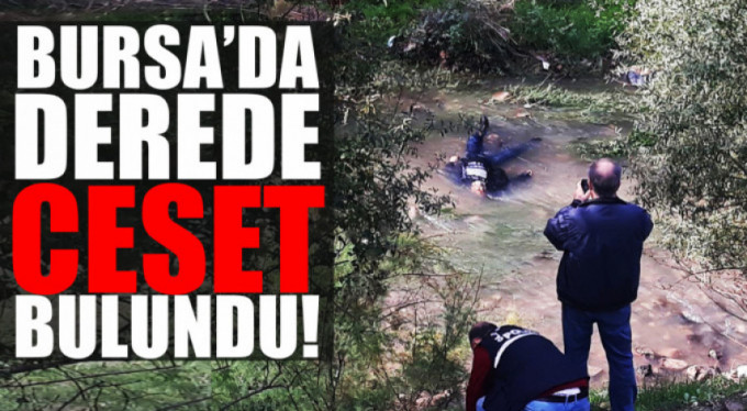 Bursa'da derede ceset bulundu