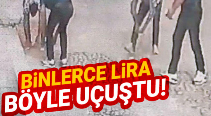 Binlerce lira böyle uçuştu