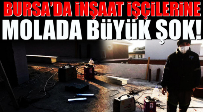 İşçilere öğle molasında şok