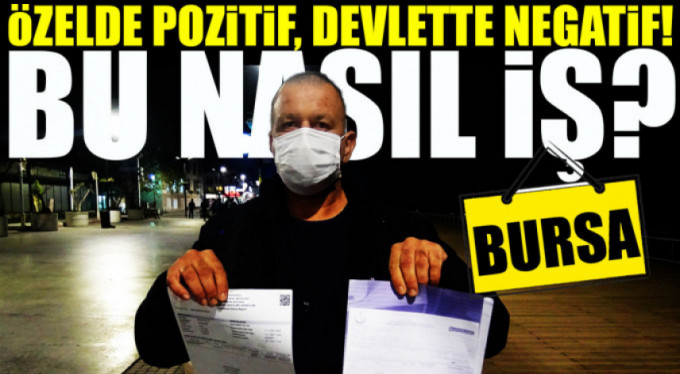 Bursa'da farklı korona testi şoku