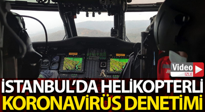 Jandarmadan helikopterli korona virüs denetimi