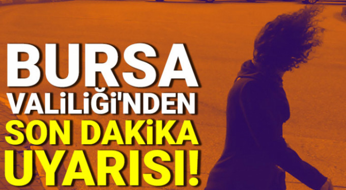 Valilikten fırtına uyarısı