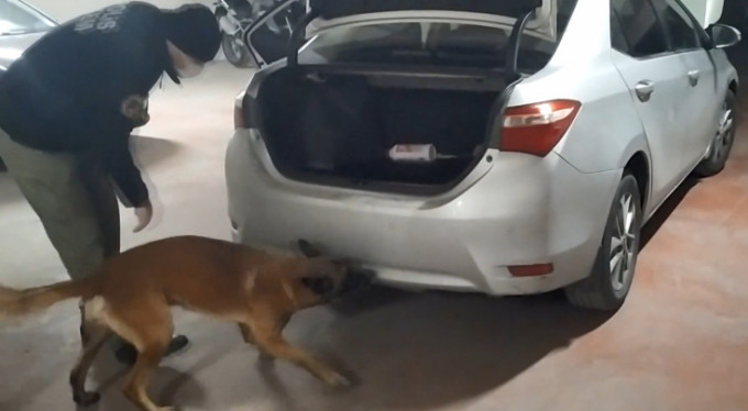 Vites kutusuna saklanan uyuşturucuları narkotik köpeği Galya böyle buldu