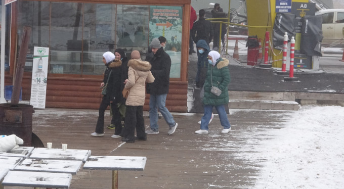 Turistler Uludağ'a hayran kaldı