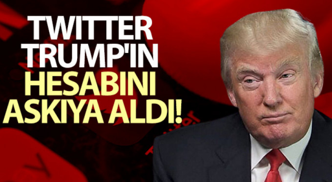 Trump, twitter hesabını askıya aldı