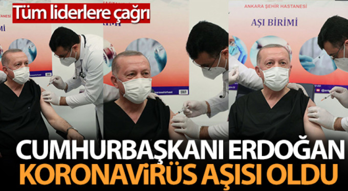 Cumhurbaşkanı Erdoğan aşı oldu