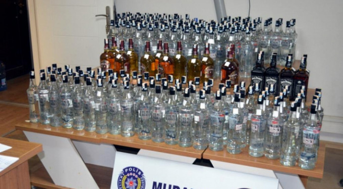 300 litre sahte içki ele geçirildi