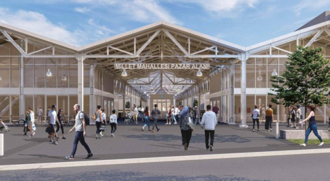 Yıldırım'a modern pazar yerleri