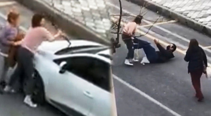 Genç kadın elinde bıçakla terör estirdi