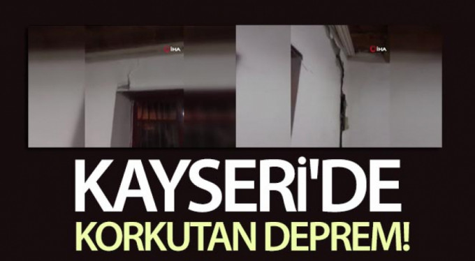 Kayseri'de art arda 6 deprem