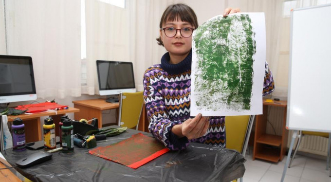 Çocuklar tatilde atölyede buluştu