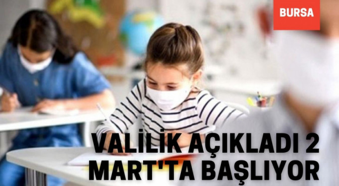 Bursa yüz yüze eğitime hazır