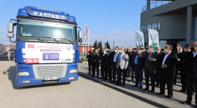 Bursa'dan Suriye'ye kardeşlik konvoyu