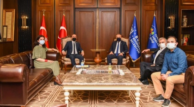 TSYD Bursa Şubesi'nden Başkan Alinur Aktaş'a ziyaret