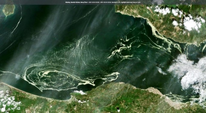 Salya tehlikesi uzaydan bile göründü